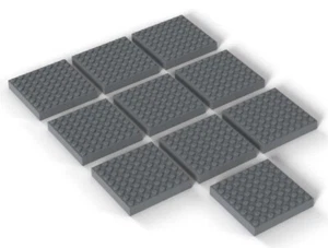10 LEGO 8x8 Studs Bricks (lot,house,castle,wall,base,building,block,brick,floor) - Picture 1 of 2