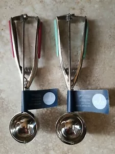 Core Home Ice Cream Scoop Gray Stainless steel Soft Grip Handle Lot of 2 Scoops - Picture 1 of 12