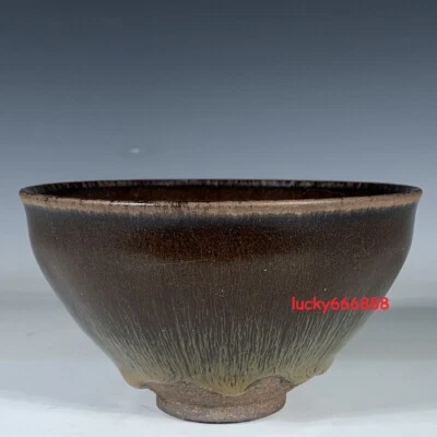 4.9" Antiguo Clásico Canción Dinastía Jian Horno Porcelana Marrón Fambe Taza Envío Gratis Foto 1 de 4