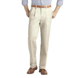 Men's Callaway Classic Technology C-Tech Golf Pants 34x32 Bone White Pleated - Picture 1 of 5