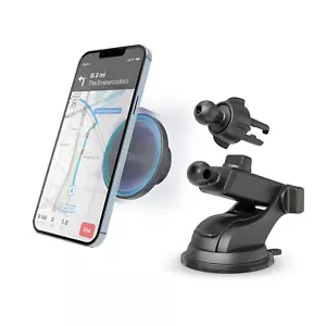 Kit montaggio telefono HyperGear MagGrip MagSafe con raccordi variabili e supporto magnetico - Foto 1 di 12