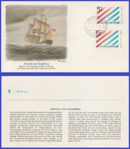 USA6 #2003 U/A FLEETWOOD FDC Combo2 U.S. and Netherlands Relations - Picture 1 of 1