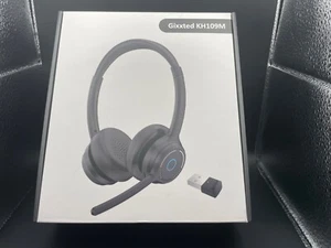 KH109M Bluetooth Wireless Headset With Boom Microphone For PC With USB Dongle - Picture 1 of 8