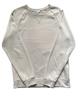 REISS Mens Sweatshirt Sweater Size Medium M Beige Excellent Condition - Picture 1 of 9