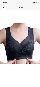 Markenloser BH Gr. XL Spitze Pull Over Nylon sehr bequem & leicht - Bild 1 von 2