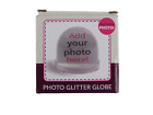 Glitter Snow Globe Photo Globe For 2 Photos, Add Your Own 2 Photos, 9cm.((321)))