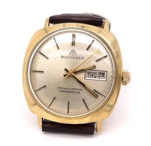 Vintage 1970er Bucherer Chronograph Tagesdatum Uhr - Bild 1 von 6
