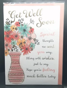 Get Well Soon Card - For Her/Female - Picture 1 of 4