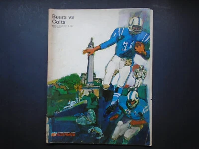1967  NFL  PROGRAM   : BALTIMORE COLTS @ CHICAGO BEARS - Image 1 of 4