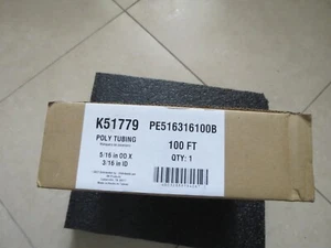 5/16 Zoll OD x 3/16 Zoll ID Poly-Schlauch PE516316100B NEU - Bild 1 von 6