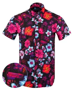 Retro Rifle TROPICAL FIELDS Button Down Short Sleeve. Men’s Large - New In Bag.  - Picture 1 of 8