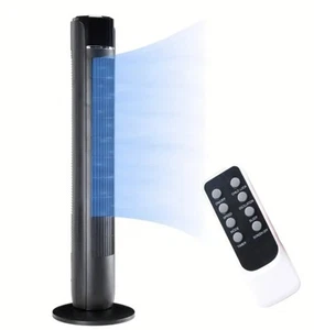 Quiet 33 cm Tower Fan - 3 Speeds & Modes Tower fan bladeless fan mini Electric - Picture 1 of 4