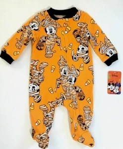 Disney Minnie Mouse Baby Unisex Halloween Footed Sleeper 6/9 Month NWT - Picture 1 of 3
