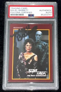 Majel Barrett Roddenberry "Lwaxana Troi" STAR TREK Signed Auto Rookie Card PSA - Picture 1 of 2