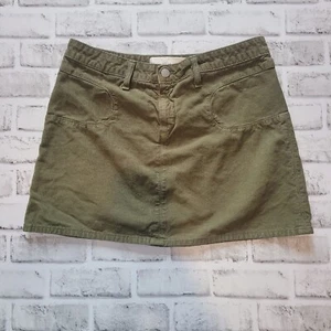Paper Denim & Cloth Olive Moss Green Corduroy Skirt Size 29 - Picture 1 of 6