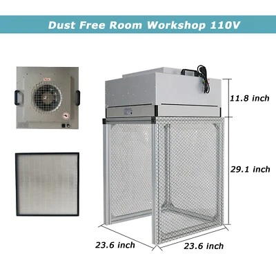 Campana extractora de flujo laminar taller habitación libre de polvo banco flujo de aire mantener limpia estación de trabajo Foto 1 de 4