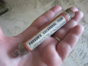 Vintage Parsons Chemical Works Katarrhal Röhre. Cincinnati, OH Pharma - Bild 1 von 8