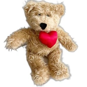Vintage 1995 Benheart Ganz Plüsch Teddybär rot Herz Valentinstag - Bild 1 von 7