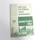 VINTAGE 1967 BRITISH COLUMBIA CANADA TOURIST ACCOMODATION DIRECTORY TRAVEL 