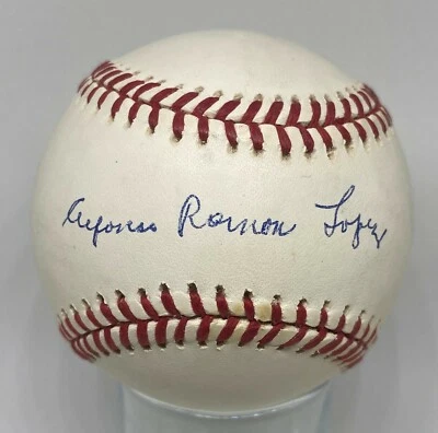 Al Lopez Signed Baseball Full Name Alfonso Ramon JSA Sticker ONLY White Sox HOF - Image 1 of 2