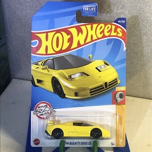 HOT WHEELS 94 Bugatti EB110 SS Yellow Car HW Turbo Yellow Ryus Rides 65 5/10 - Picture 1 of 6