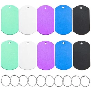 Anodized Aluminum Engraving Blank Tags Stamping Blanks 25 Pack Mixed Corlors - Picture 1 of 1