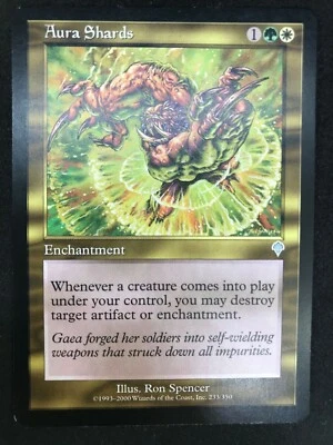 Magic the Gathering MTG Aura Shards Gold Invasion Uncommon - Image 1 of 2