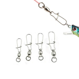 Ball Bearing Fishing Rolling Barrel Swivel w/ Nice Snap Tackle Connector Tool - Picture 1 of 15