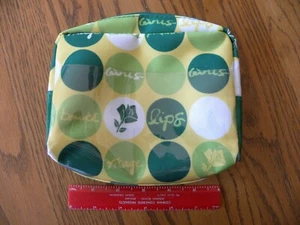 Lancome Cosmetic Bag - Green/Yellow/White - Never Used - Picture 1 of 3