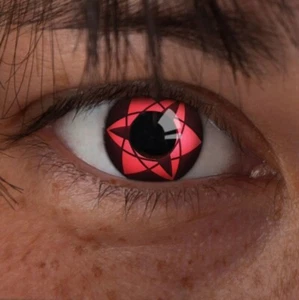 Farbige Kontaktlinsen Cosplay Rot Mangekyo Sharingan Markenqualität Crazy Weiche - Bild 1 von 2