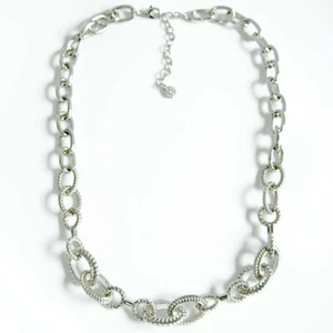 Collar de cadena Talbots Hip Hop 21" elegante para mujer fiesta vacaciones joyería - Imagen 1 de 4