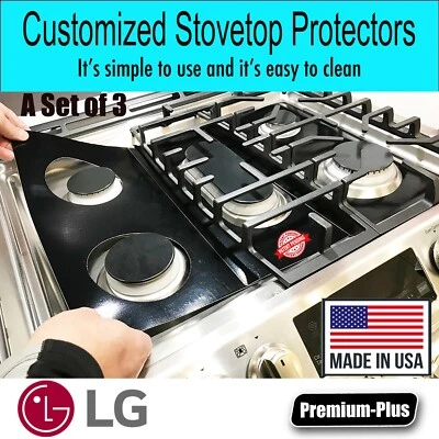 LG Stove Protectors, Custom cut to fit your Stove, Lifetime Warranty - Image 1 of 4