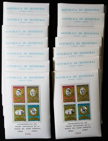 Honduras Stamps # C376A Sheets MNH Hoard of 100 Scott Value $2,000.00 Cover