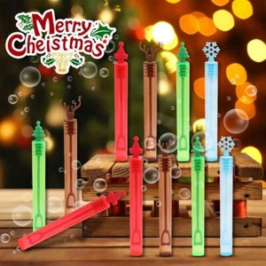 10pcs Christmas Wand Tube New Year Empty Bottles New Bubble Wands - Picture 1 of 8