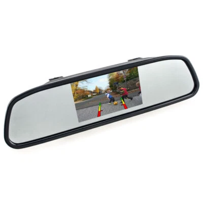 4.3 inch TFT LCD Car Rearview Mirror Monitor screen rear view camera DVD - Image 1 of 4