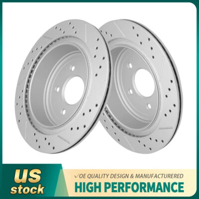 Задние перфорированные тормозные диски для Nissan Murano Pathfinder Quest Infiniti FX35 Q50 - Изображение 1 из 4