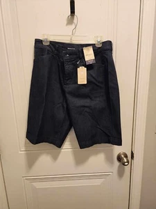 Women's Brand New Bermuda Shorts- Size 12 - Mid Rise- Jean Color St John's Bay - Picture 1 of 2