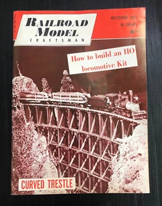 VNTG RAILROAD MODEL CRAFTSMAN MAGAZINE Oct. 1961 Vol. 30, No. 3 Curved Trestle - Picture 1 of 4