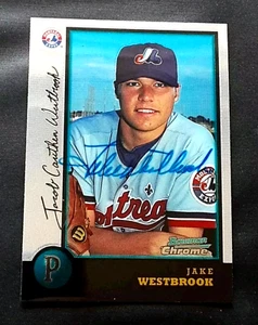 JAKE WESTBROOK PITCHER CARDINALS SIGNED AUTOGRAPHED 1998 CHROME BASEBALL CARD - Picture 1 of 1