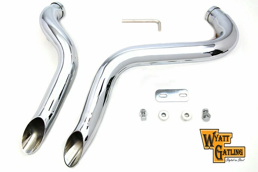 Wyatt Gatling Down Draft 排气接头套装适用于 Harley Davidson V-Twin 出品 — 第 1/1 张图片