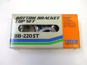 Tioga BMX Bottom Bracket Cup Set BB-220 ST - Old School BMX Parts - Old Stock - Picture 1 of 22