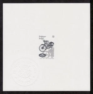 Belgium Sc1597, Classic Motorcycle, 1937 Gillet, Minister Proof. - Picture 1 of 1