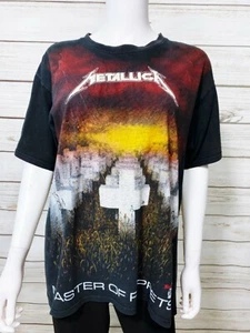 Rock & Death Metallica Master Of Puppets T-Shirt Size L Black Embroidered Logo - Picture 1 of 5