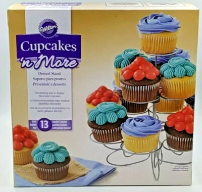 NEW WILTON Cupcake N More Dessert Stand Display Holds up to 13 Cupcakes! - Image 1 of 4