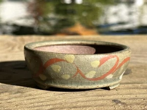 High quality Japanese Round Shohin Mame Bonsai Pot AIDO 3" - Picture 1 of 10