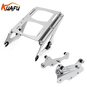 For Harley 09-13 Touring Detachable Luggage Trunk Rack W/ Docking Hardware Kit - Picture 1 of 13
