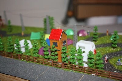 JUNO-MODELLBAU 10 Holzzaunelemente Spur N 1:160