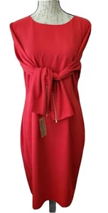 Cremieux Bari Urlaub glamourös rot Weihnachtsstern Etui-Kleid Damen 12 neu mit Etikett $ 129 - Bild 1 von 9