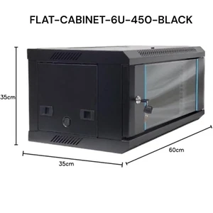 6U Network Data Cabinet 600mm Comms Wall Rack Patch Panel Switch LAN FLAT PACK - Picture 1 of 9