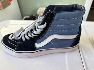  VANS Filmore High Top Blue Sneakers - Size 6.5 Boys/Mens- Excellent Condition  - Picture 1 of 6
